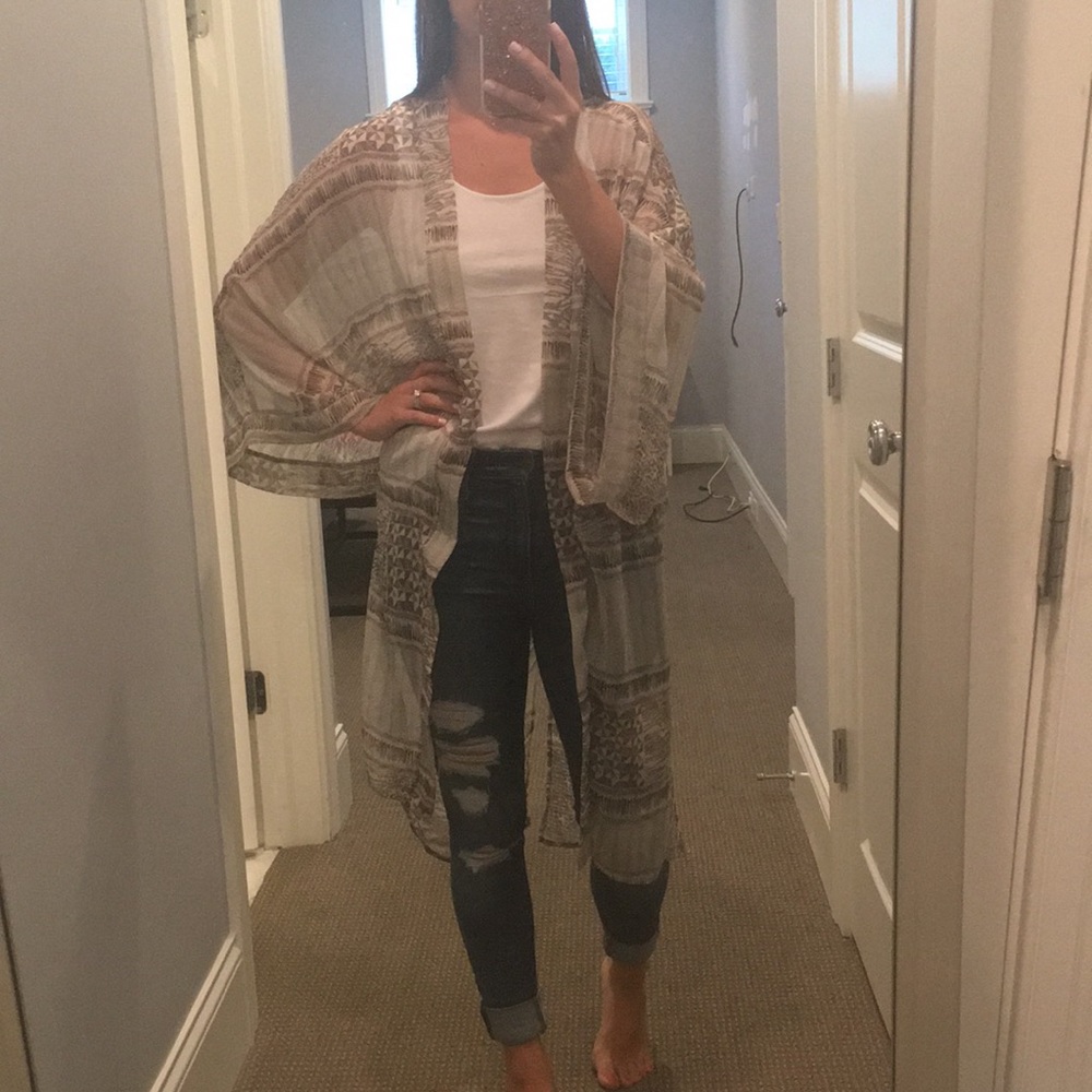 Sheer kimono